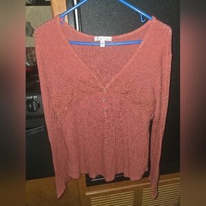 Moa Moa Rust Knit Top
